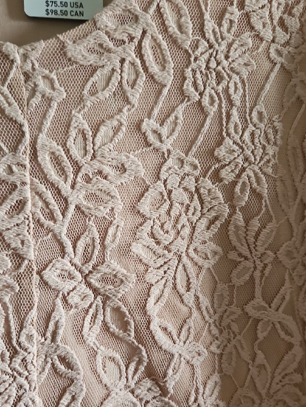 SALE! NWT Torrid Dusty Rose Lace V-Neck Midi Dress - Picture 3 of 5